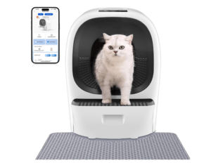 Smart Self-Cleaning Litter Box for Multiple Cats – Auto Refill, App Control, Odor-Free, 80L Capacity
