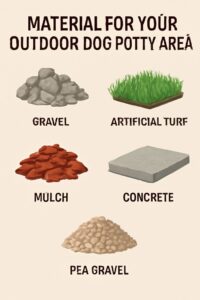 Material for Your Outdoor Dog Potty Area