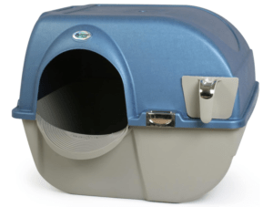 Omega Paw Premium Roll 'n Clean Litter Box Large,Cat, Peral Blue (PR-RA20-1)