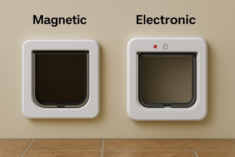 Magnetic vs. Electronic Cat Doors