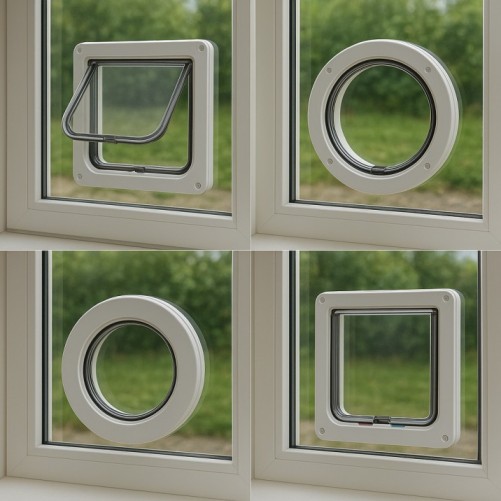 Types of Cat Doors for Windows