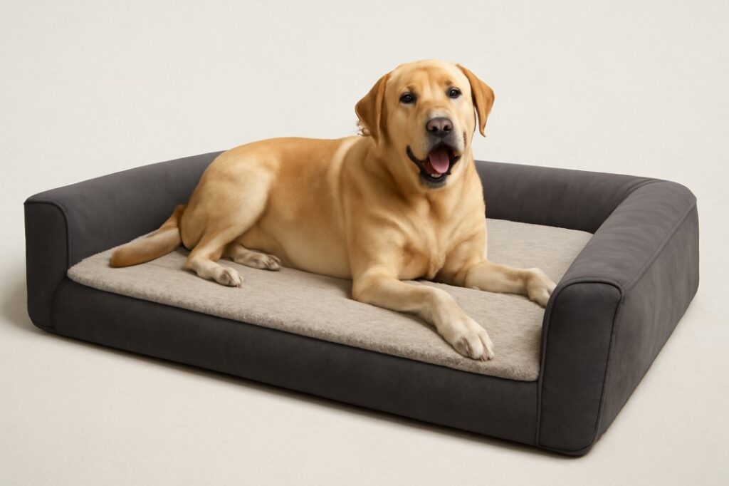 URPET Orthopedic Dog Bed for Large Dogs – Memory Foam Bed for Comfort