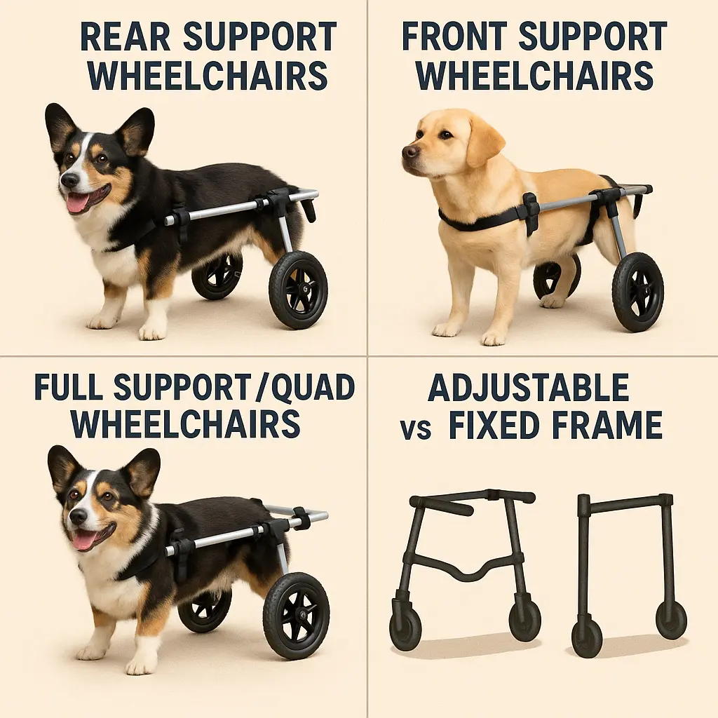 Dog Wheelchair Types  Which One is Right for Your Pet?